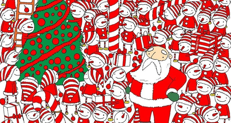 Blagdanska zabava za klince (ali i vas): Vidite li kapu Djeda Mraza?